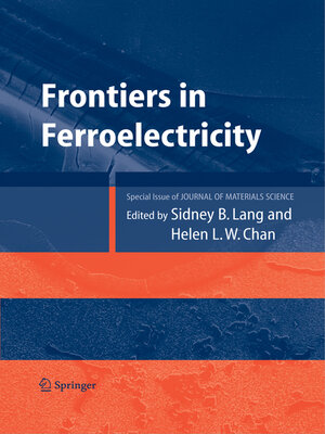 cover image of Frontiers of Ferroelectricity